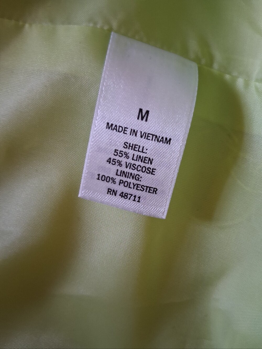 Ophelia Roe Womens Light Green Single-Button Linen Blend Blazer - Picture 13 of 16